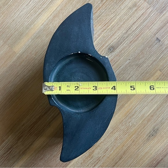 Asymmetrical Black and Gray Ceramic Art Piece Alexander Danel Austin Sculpture - Picture 15 of 16